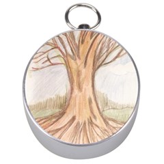 Roots Silver Compass by glendatartist