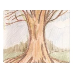 Roots Double Sided Flano Blanket (large) by glendatartist