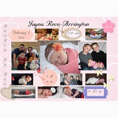 Jayna Birth Announcement - 5  x 7  Photo Cards