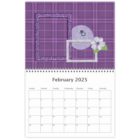 Lavender Rain 2025 Calendar By Lisa Minor Feb 2025