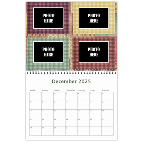 2025 Quilted Calendar 1 By Lisa Minor Dec 2025