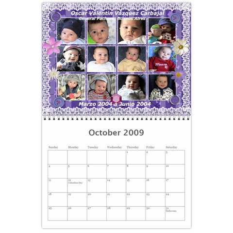 Calendario 2 By Ana Oct 2009