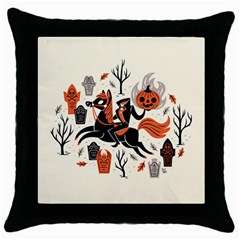 Throw Pillow Case (Black)