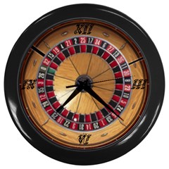 Roulette Time - Wall Clock (Black)