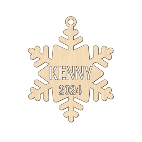 Personalized Name Snowflake By Oneson Front