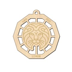 Personalized Zodiac Symbols Leo - Wood Ornament