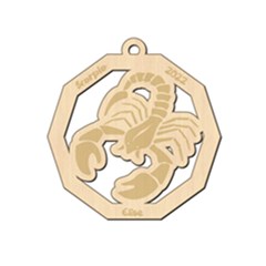 Personalized Zodiac Facts Scorpio - Wood Ornament