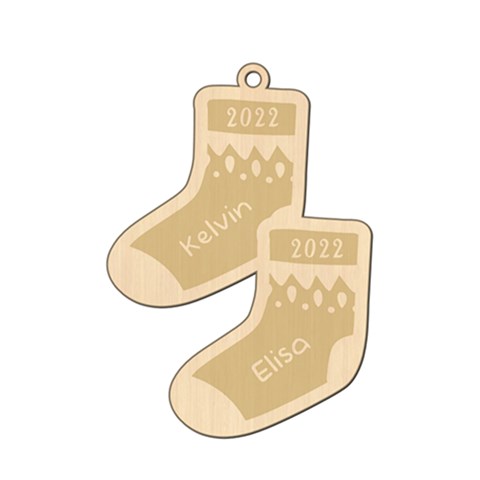 Personalized Christmas Name Sock 4 By Joe Front