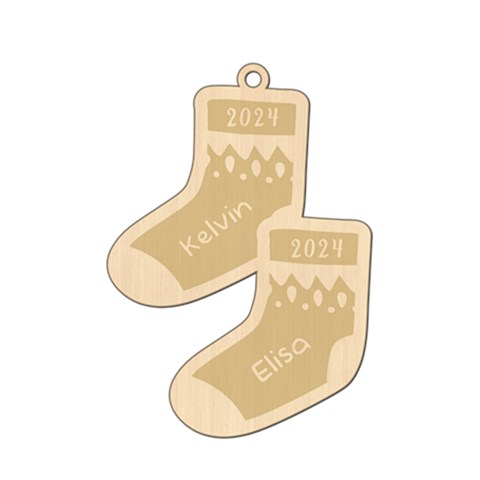 Personalized Christmas Name Sock 4 By Joe Front