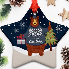 Personalized Christmas Star Name - Star Ornament (Two Sides)