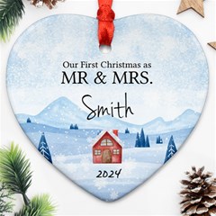 Personalized First Christmas Married Name