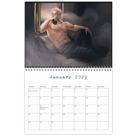 Peter Pin Up Calendar By Plumemporium Jan 2023