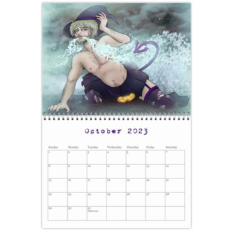 Peter Pin Up Calendar By Plumemporium Oct 2023