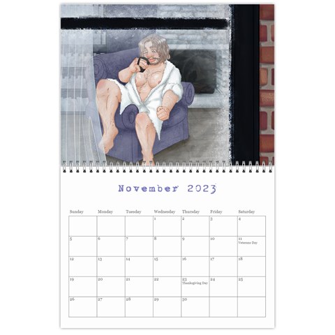 Peter Pin Up Calendar By Plumemporium Nov 2023