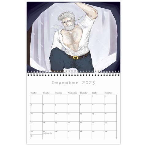 Peter Pin Up Calendar By Plumemporium Dec 2023