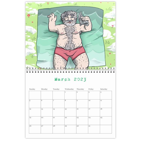 Peter Pin Up Calendar By Plumemporium Mar 2023