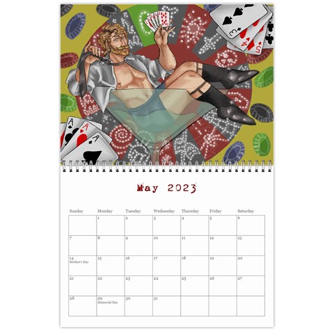 Peter Pin Up Calendar By Plumemporium May 2023