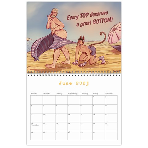 Peter Pin Up Calendar By Plumemporium Jun 2023