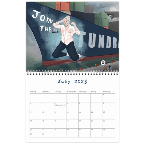 Peter Pin Up Calendar By Plumemporium Jul 2023