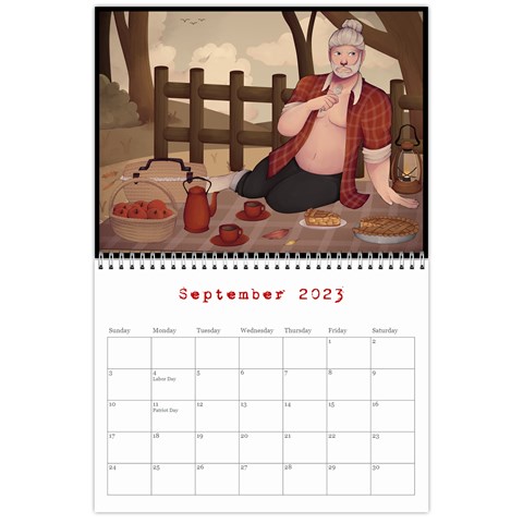 Peter Pin Up Calendar By Plumemporium Sep 2023