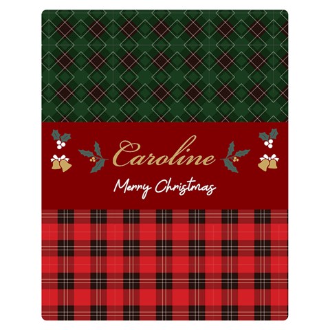 Personalized Christmas Blanket By Joe 60 x50  Blanket Front