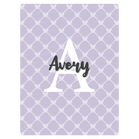 Personalized Name Monogram Heart Love Cross By Wanni 40 x30  Blanket Front