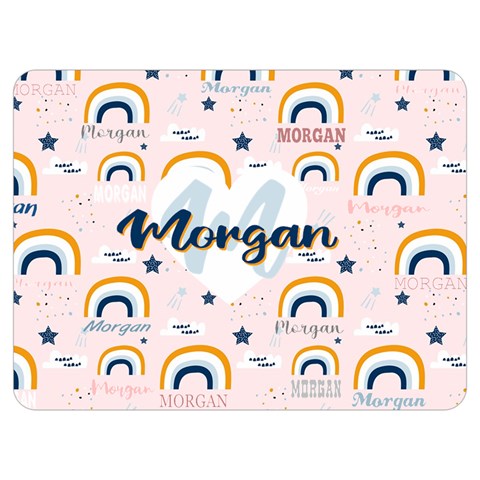 Personalized Childish Pattern Cute Rainbow Stars Clouds By Wanni 40 x30  Blanket Front