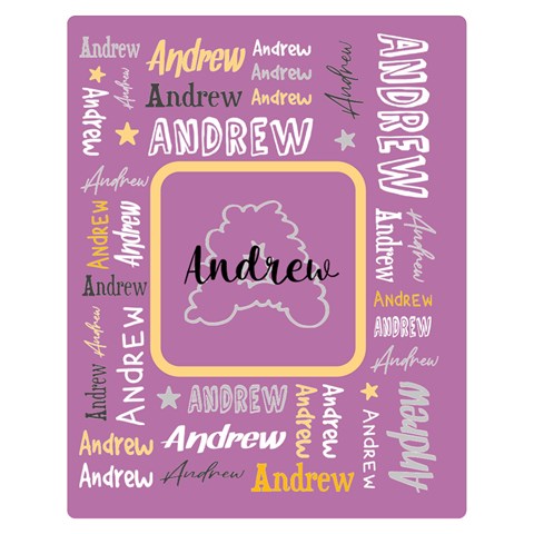 Personalized Name Blanket By Joe 60 x50  Blanket Front