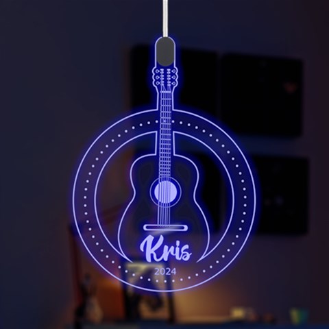 Personalized Name Musical Guitar By Wanni Front