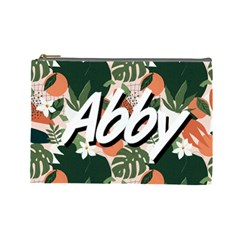 Personalized Tropical Polka Plants (7 styles) - Cosmetic Bag (Large)