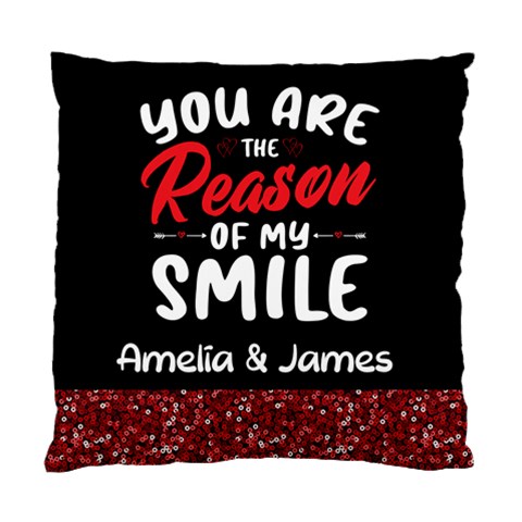 Personalized Digital Printed Red Sequins By Anita Kwok Front