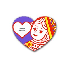 Poker Graphic - Rubber Coaster (Heart)