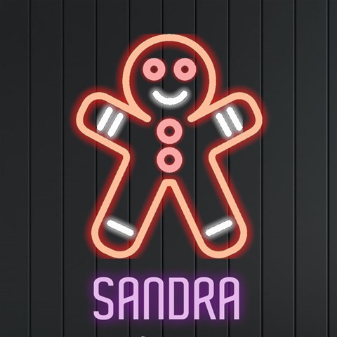 Personalized Xmas Gingerbread Man Name By Joe Front