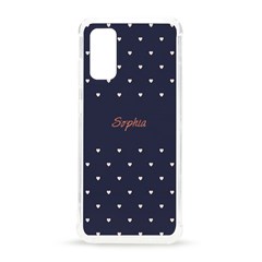 Personalized Name Heart Pattern(Navy) (39 styles) - Samsung Galaxy S20 6.2 Inch TPU UV Case