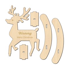 Personalized 3d Name Deer