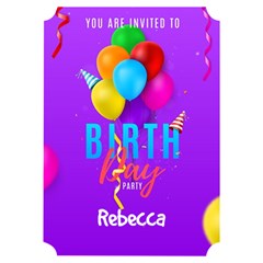 Birthday - Invitation Card 5  x 7  (Ticket)
