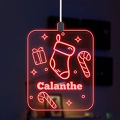 Christmas Stocking - LED Acrylic Ornament