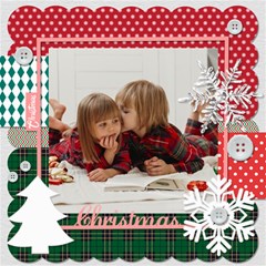 Personalized Christmas Scrapbook Page 8  X 8 