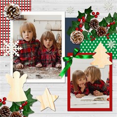 Personalized Christmas Scrapbook Page 8  X 8 