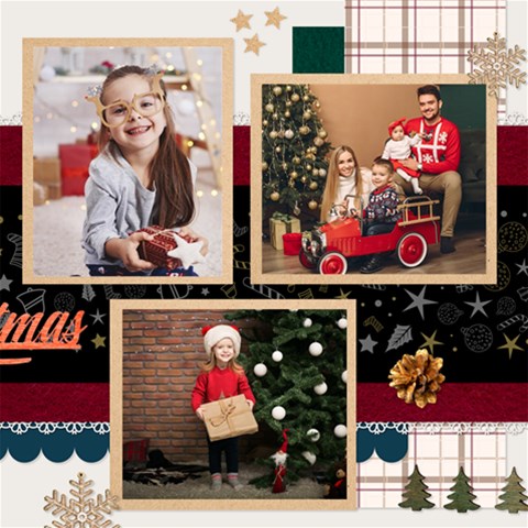 Personalized Christmas Scrapbook Page 12  X 12  By Joe 12 x12  Scrapbook Page - 2