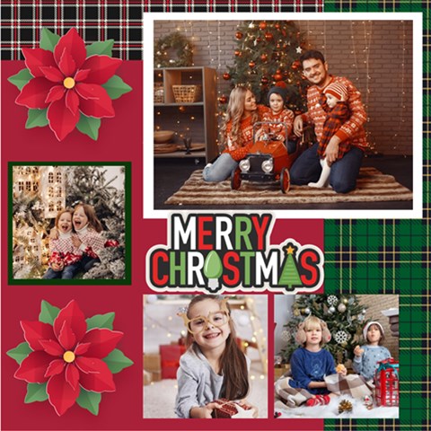 Personalized Christmas Scrapbook Page 12  X 12  By Joe 12 x12  Scrapbook Page - 1