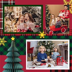 Personalized Christmas Scrapbook Page 8  X 8 