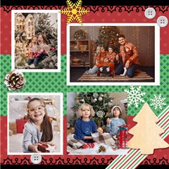 Personalized Christmas ScrapBook Page 8  x 8 