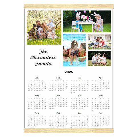 Personalized Family Calendar By Joe Front - Jan 2025