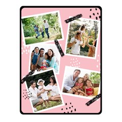 Family Photo Small Blanket (4 styles) - Fleece Blanket (Small)