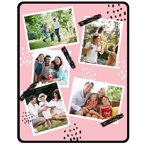 Family Photo Medium Blanket By Joe 60 x50  Blanket Front