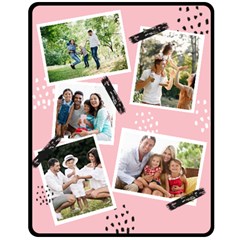 Family Photo Medium Blanket (4 styles) - Fleece Blanket (Medium)