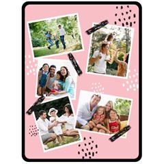 Family Photo Large Blanket - Fleece Blanket (Large)