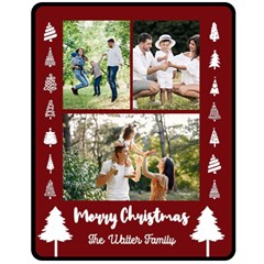 Christmas Family Medium Blanket (4 styles) - Fleece Blanket (Medium)