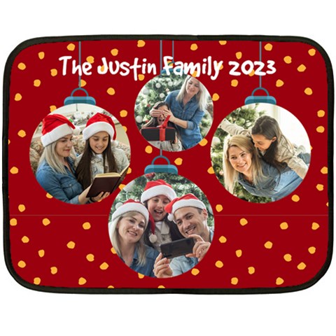 Xmas Photo Blanket By Oneson 35 x27  Blanket